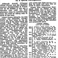 1967-O&#039;Connor&#039;s 20 shot victory in County Championship