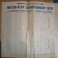 1970-Draw for the Matchplay Championship at Sandiway